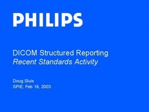 Acc structured reporting