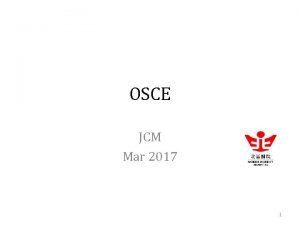 OSCE JCM Mar 2017 1 Case 1 F81