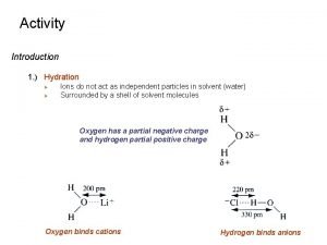 Equilibrium constant activity