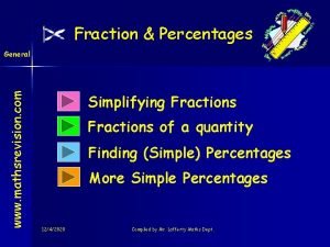 Simple percentages