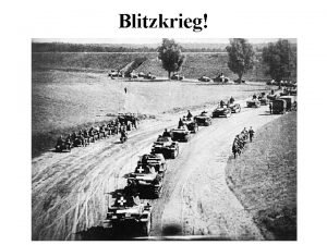 What is a blitzkrieg? *