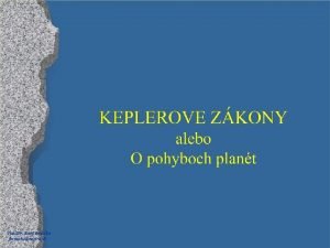 3 keplerov zakon