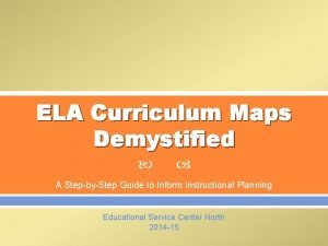 ELA Curriculum Maps Demystified A StepbyStep Guide to