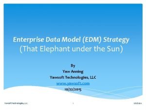 What is enterprise data model