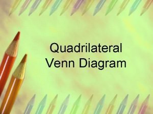 Quadrilateral Venn Diagram Quadrilaterals Quadrilaterals Parallelograms Quadrilaterals Parallelograms