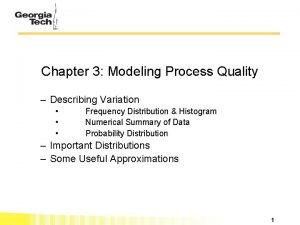 Modeling process quality