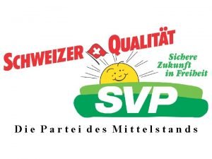 Die Partei des Mittelstands Die politischen Ablufe im