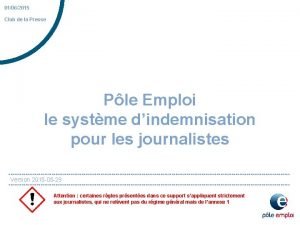 01062015 Club de la Presse Ple Emploi le