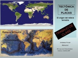 Origen del relieve terrestre