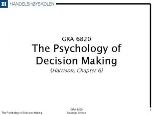 Harrison psychology