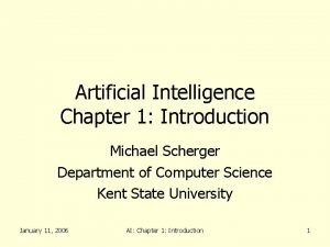 Artificial intelligence chapter 1