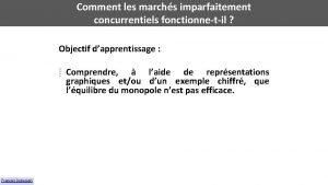 Comment les marchs imparfaitement concurrentiels fonctionnetil Objectif dapprentissage