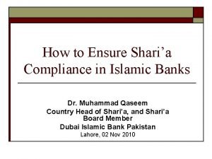 How to Ensure Sharia Compliance in Islamic Banks