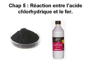 Acide chlorhydrique et nitrate d'argent