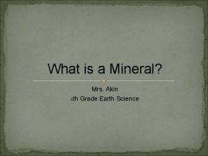 Akin minerals