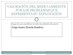 Ficha informativa del cuidado del medio ambiente