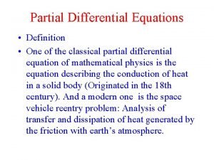 Pde differential equation