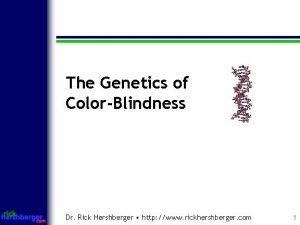 Color blindness punnett square