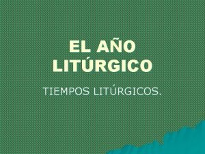Simbolos del tiempo ordinario Simbolos del tiempo ordinario