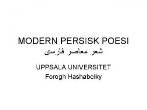 Persisk poesi