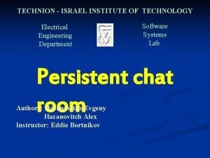 Electrical engineering technion Electrical engineering technion