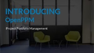 Project portfolio management open source