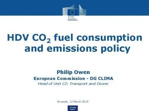 HDV CO 2 fuel consumption and emissions policy