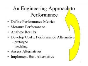 Engineering performance metrics