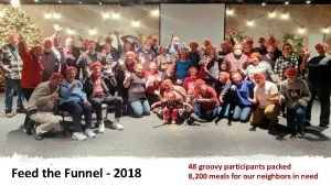 Feed the Funnel 2018 48 groovy participants packed