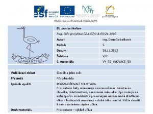 EU penze kolm Reg slo projektu CZ 1