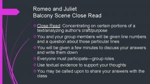 Romeo and juliet balcony script Romeo and juliet balcony script