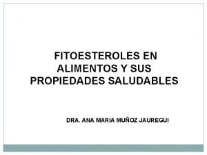 Fitoesteroles alimentos
