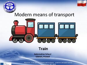 Modern means of transport ppt