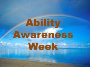 Ability Awareness Week Rainbow of Abilities Differences Weaknesses