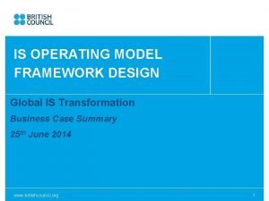 Target operating model