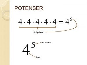 Exponent rules