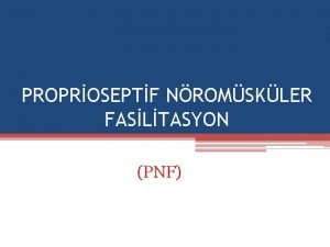 Pnf üst ekstremite paternleri