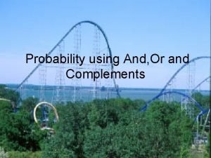 Simple probability and complements worksheet