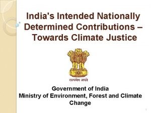 Indias Intended Nationally Determined Contributions Towards Climate Justice