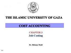 Seven step job costing Seven step job costing