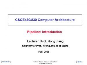 Csce 430 Csce 430
