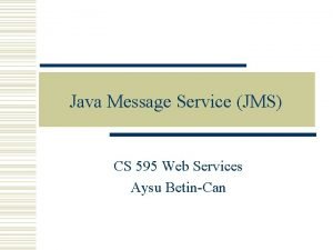 [author] java message service - jms fundamentals course