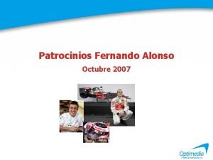 Patrocinios Fernando Alonso Octubre 2007 Ficha tcnica del