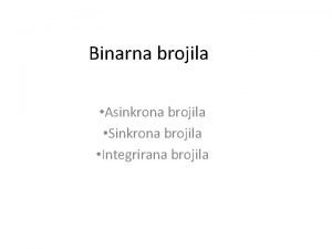 Sinkrono brojilo