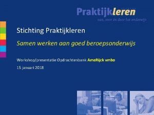 Www.stichtingpraktijkleren.nl