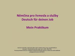 Praktikum englisch