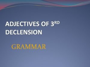 Brevis declension