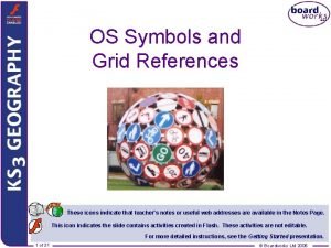 OS Symbols and Grid References These icons indicate