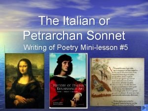 What is the structure of an italian sonnet?