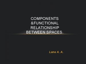 Functional relationship diagram